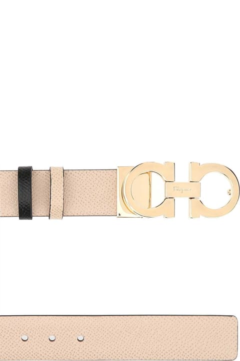 Belts for Women Ferragamo Skin Pink Leather Reversible Belt