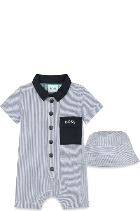 Bodysuits & Sets for Baby Boys Hugo Boss Pagliaccetto+cappello