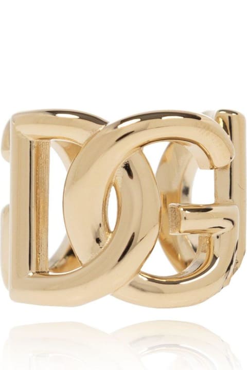 Dolce & Gabbana for Women Dolce & Gabbana Logo Plaque Engraved Ring
