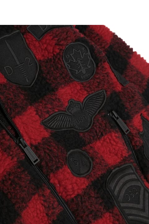Topwear for Girls Dsquared2 Plaid Hoodie