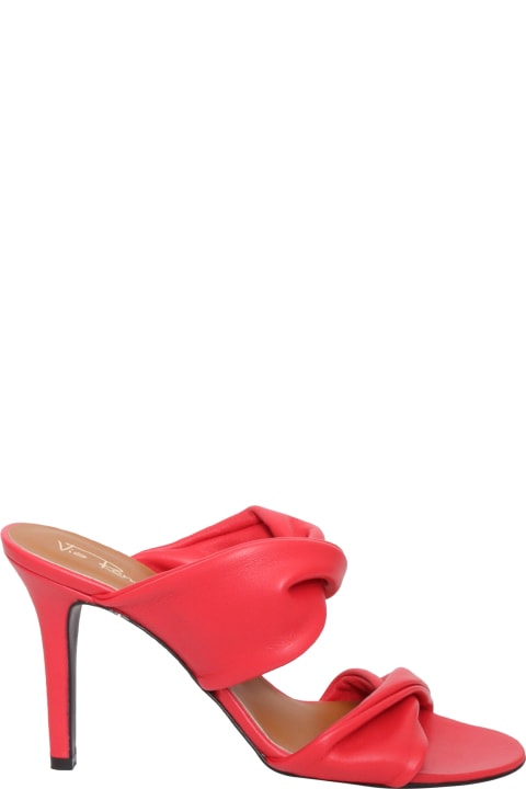 Sandals for Women Via Roma 15 Red Tubolar Sandals