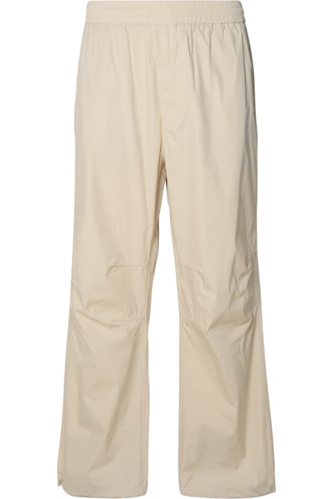 Pants for Men Burberry Beige Cotton Blend Trousers