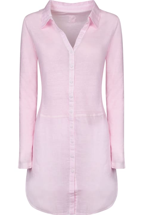 120% Lino Clothing for Women 120% Lino Quartz Pink Linen Dress