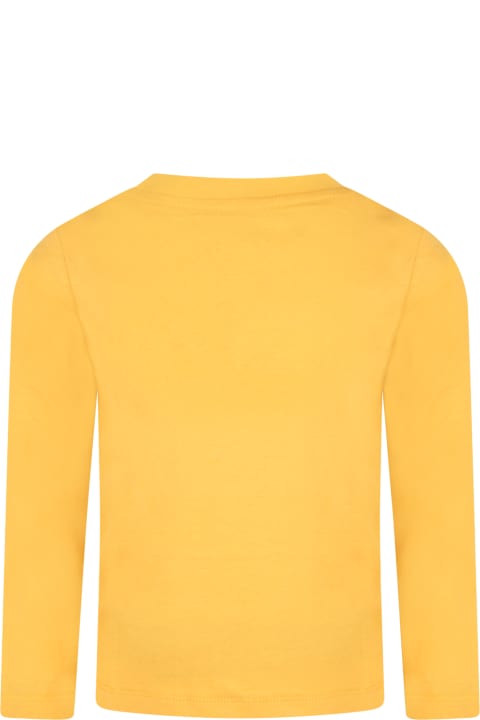 Yellow T-shirt For Boy With Logo