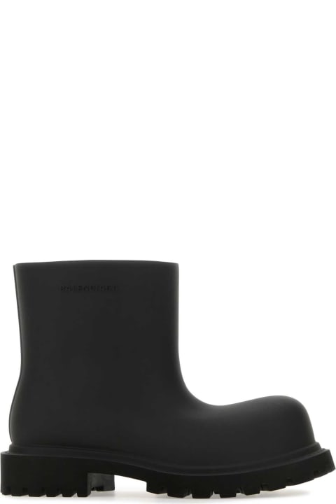 Balenciaga Boots for Women Balenciaga Black Eva Steroid Ankle Boots