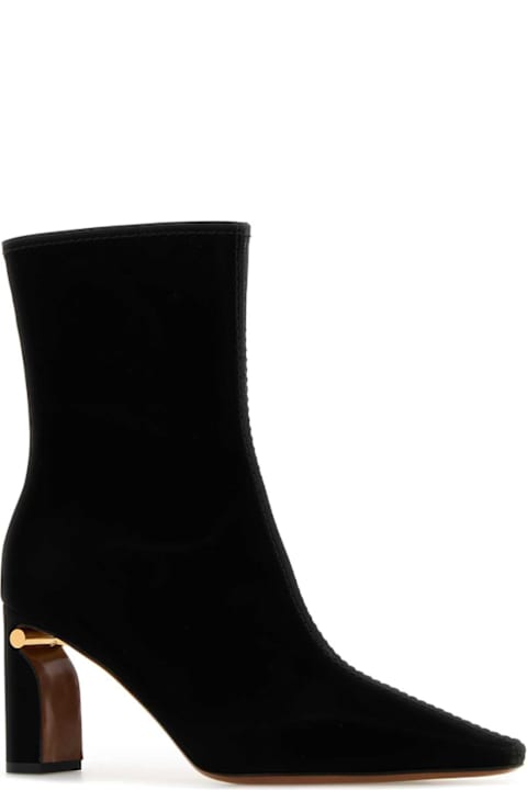 Alexander McQueen Boots for Women Alexander McQueen Black Fabric Ankle Boots