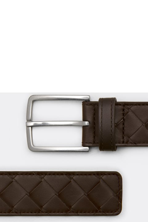 Bottega Veneta Belts for Men Bottega Veneta Intreccio Leather Belt
