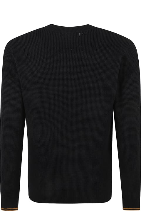 Sweaters for Men Fred Perry Logo Round Neck Sweater