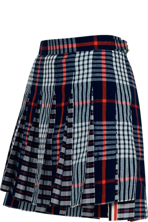 Thom Browne Clothing for Women Thom Browne Blue Cotton Skirt