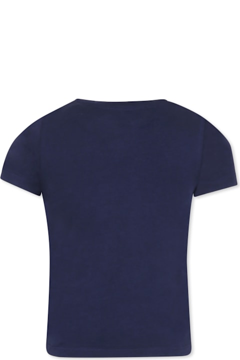 Michael Kors T-Shirts & Polo Shirts for Girls Michael Kors Blue T-shirt For Girl With Logo