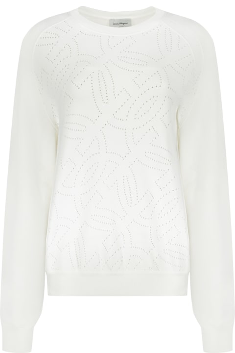 Ferragamo Sweaters for Women Ferragamo Long Sleeve Crew-neck Sweater