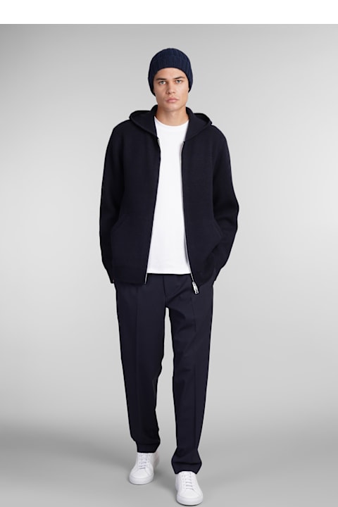 Theory معاطف وجواكت لـ القسم الرجالي Theory Casual Jacket In Blue Cashmere