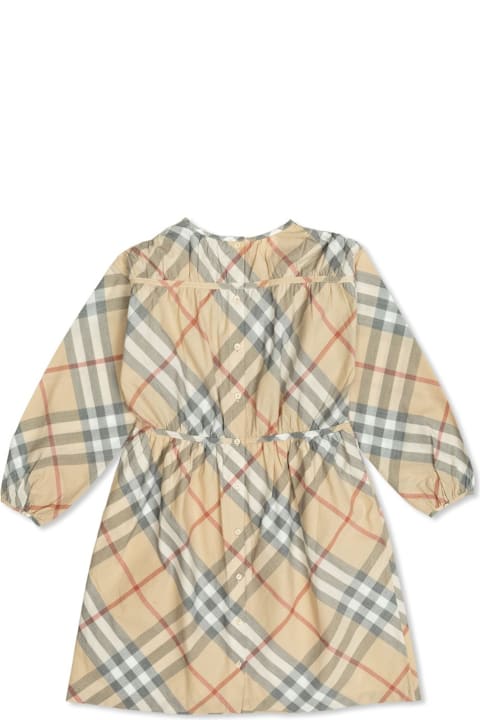 Burberry Dresses for Girls Burberry Checked Crewneck Dress