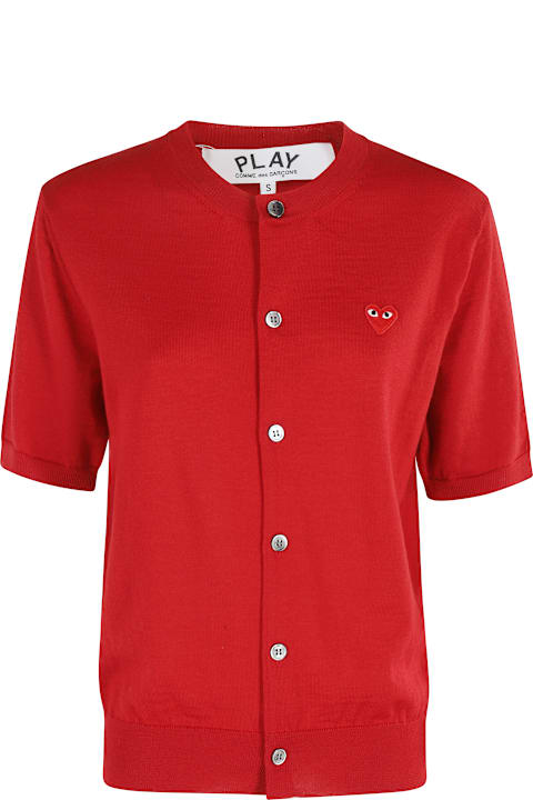 Comme des Garçons Play for Kids Comme des Garçons Play Round Neck Red Emblem