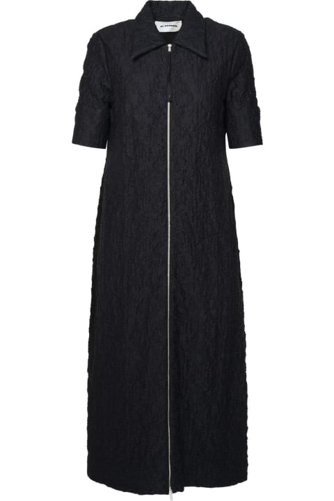Jil Sander Dresses for Women Jil Sander Black Cotton Blend Dress