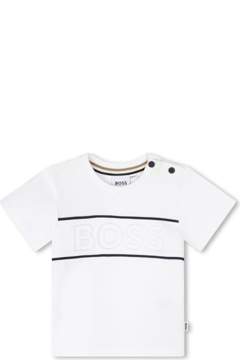 Topwear for Baby Boys Hugo Boss T-shirt With Embroidery