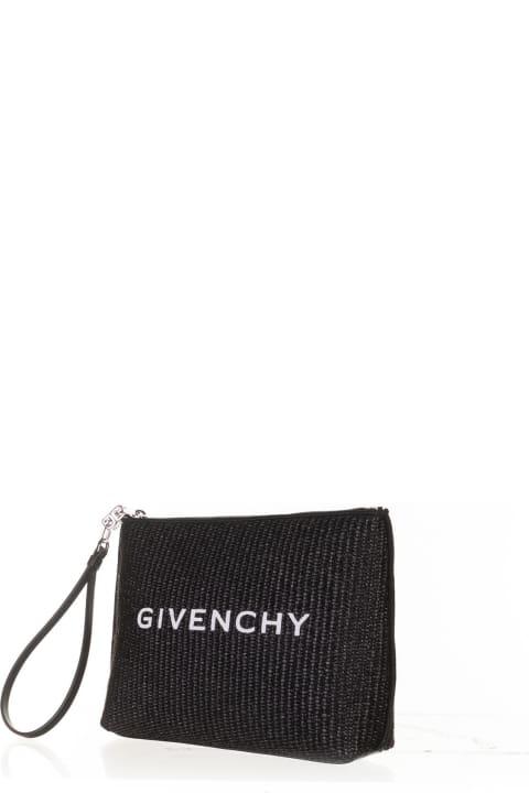 ウィメンズ Givenchyのクラッチバッグ Givenchy Givenchy Clutch In Black Raffia