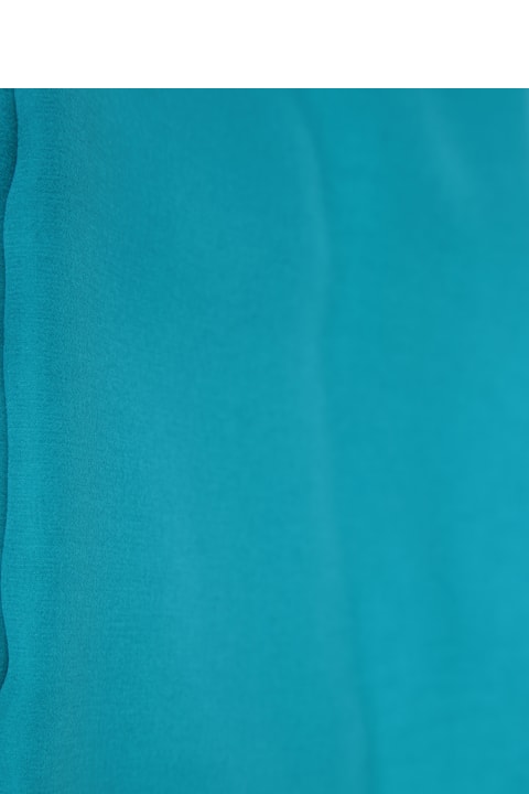 Alberta Ferretti Scarves & Wraps for Women Alberta Ferretti Light Blue Chiffon Stole