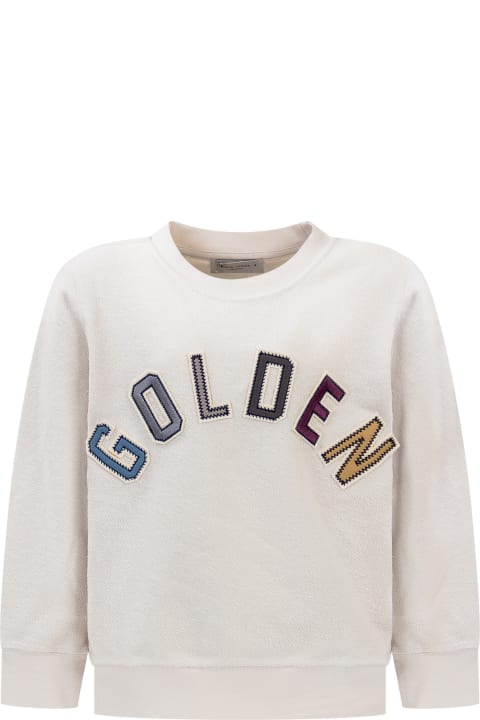 Golden Goose Sale for Kids Golden Goose Logo Sewatshirt