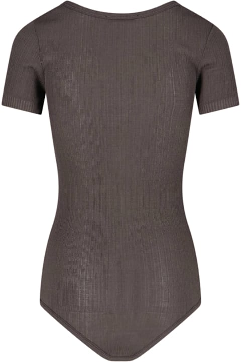 Lemaire لـ Kids Lemaire Ribbed Bodysuit