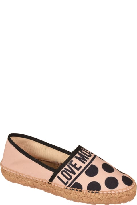 Logo Dotted Print Ballerinas