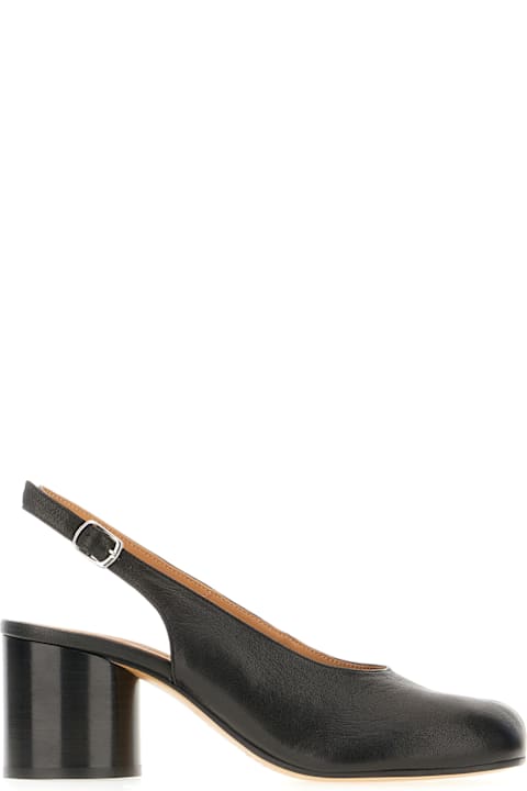 Shoes for Women Maison Margiela Black Leather Tabi Pumps