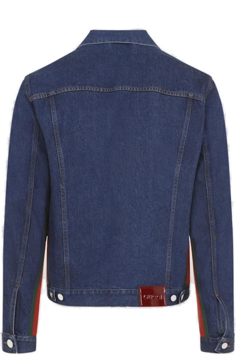 Fashion for Men Gucci Collared Button-up Denim Jacket