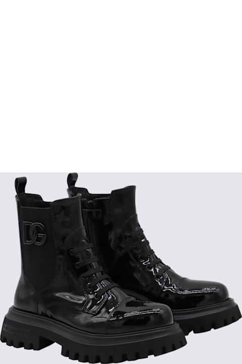 Homeware Dolce 
Gabbana Black Leather Boots