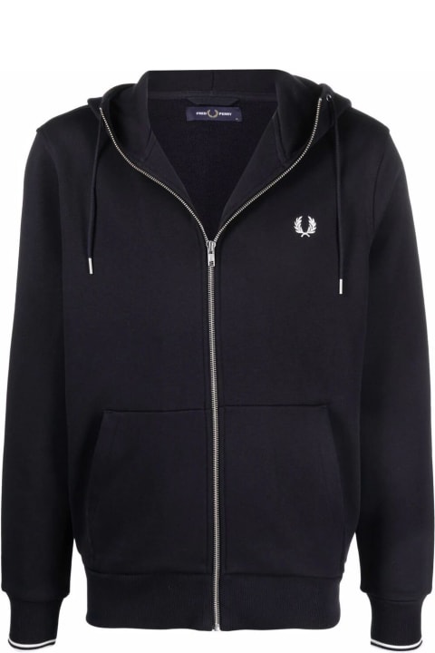 Fred Perry Fleeces & Tracksuits for Men Fred Perry Fp Hooded Zip Through Sweatshirt