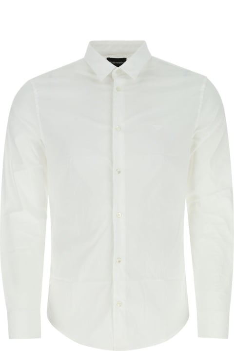 Fashion for Men Giorgio Armani White Poplin Shirt Giorgio Armani