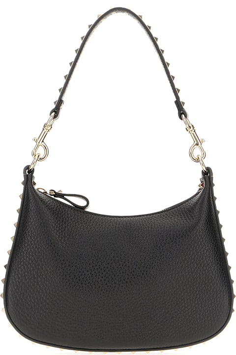 Valentino Garavani Totes for Women Valentino Garavani Black Leather Handbag