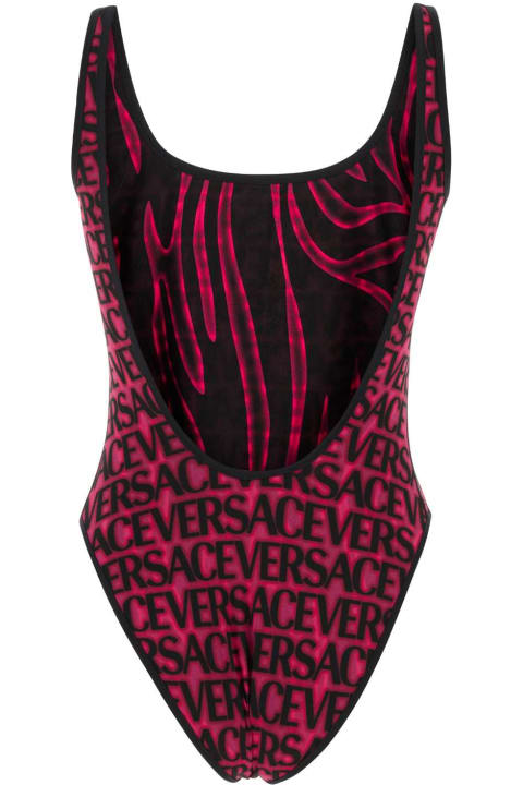 ウィメンズ Versaceの水着 Versace Printed Stretch Nylon Swimsuit