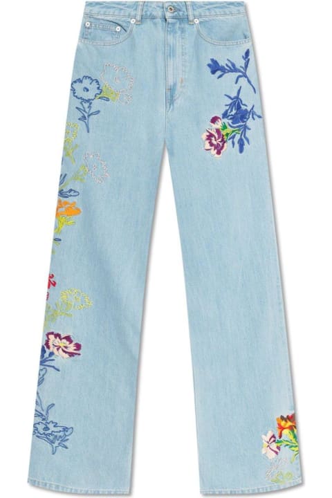 ウィメンズ Kenzoのデニム Kenzo Sumire Drawn Flowers High Waist Jeans