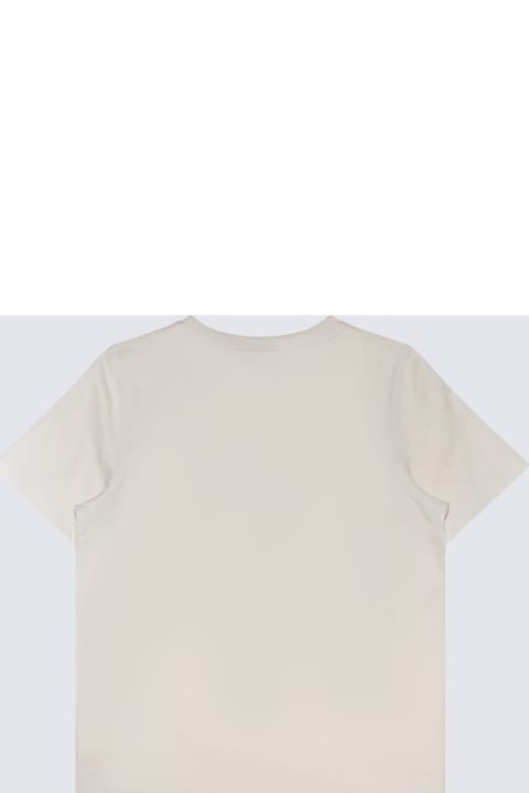 Topwear for Girls Burberry Cream Cotton T-shirt