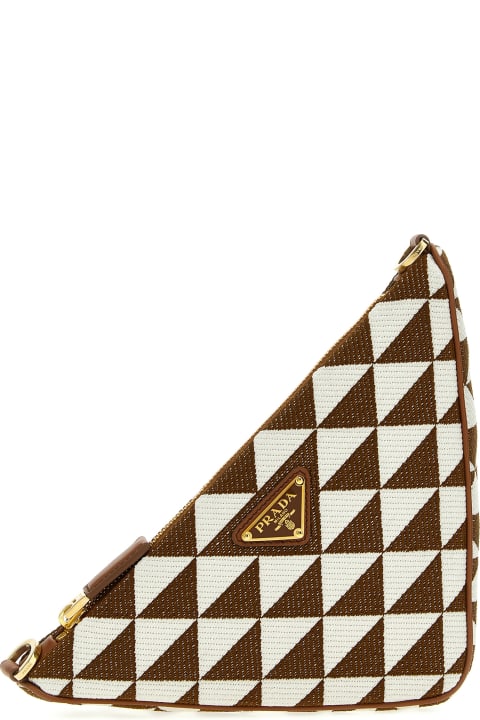 Prada Totes for Women Prada 'triangle Symbole' Crossbody Bag