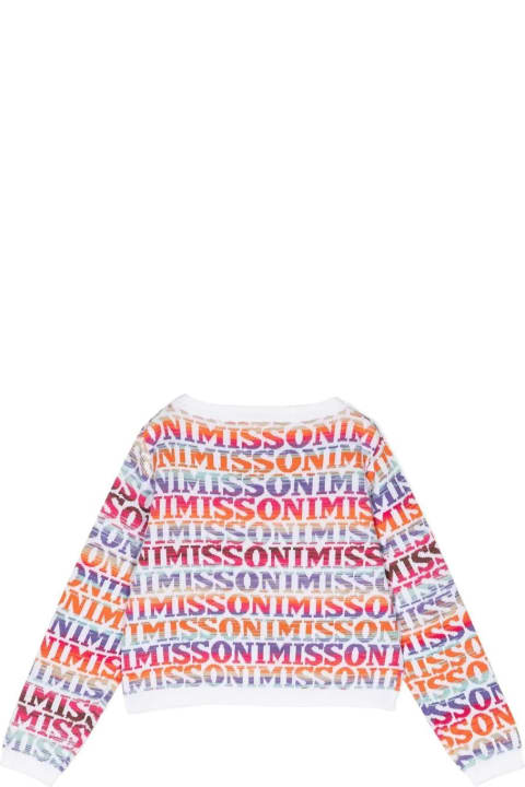 Multicoloured Jacquard Pullover With Logo