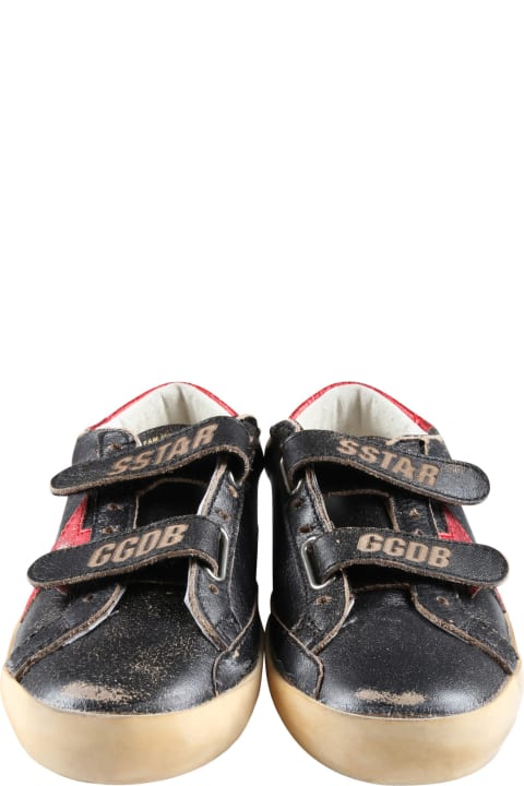 Brown Sneakers For Boy With Red Star