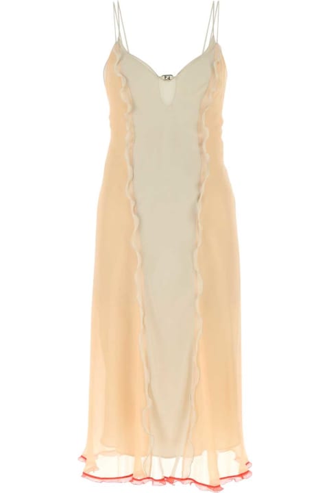 Fendi Dresses for Women Fendi Multicolor Chiffon Dress