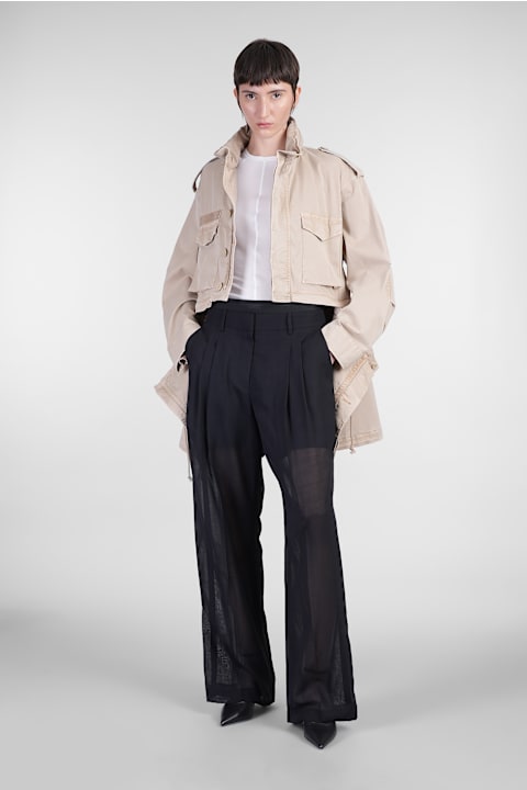 Helmut Lang for Kids Helmut Lang Parka In Beige Cotton