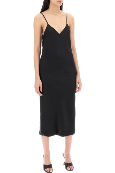 Norma Kamali for Women Norma Kamali Midi Crãªpe Slip Dress