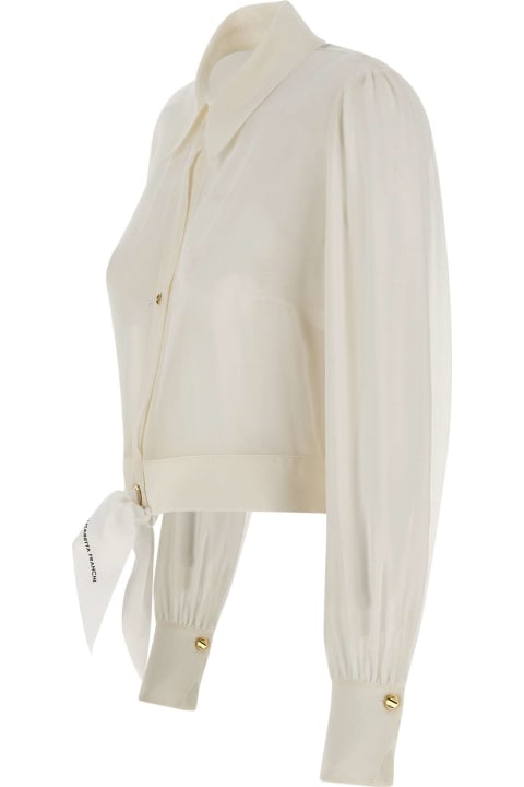Topwear for Women Elisabetta Franchi 'events' Silk Georgette Shirt
