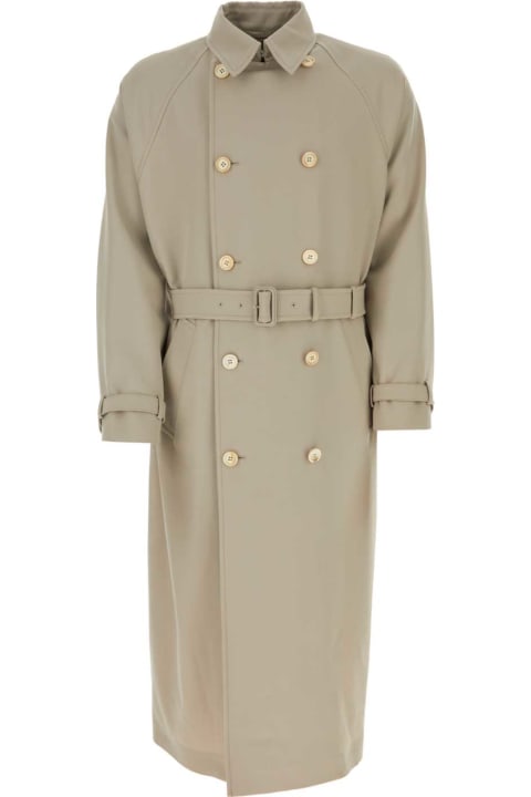 Prada Coats & Jackets for Women Prada Beige Gabardine Trench Coat