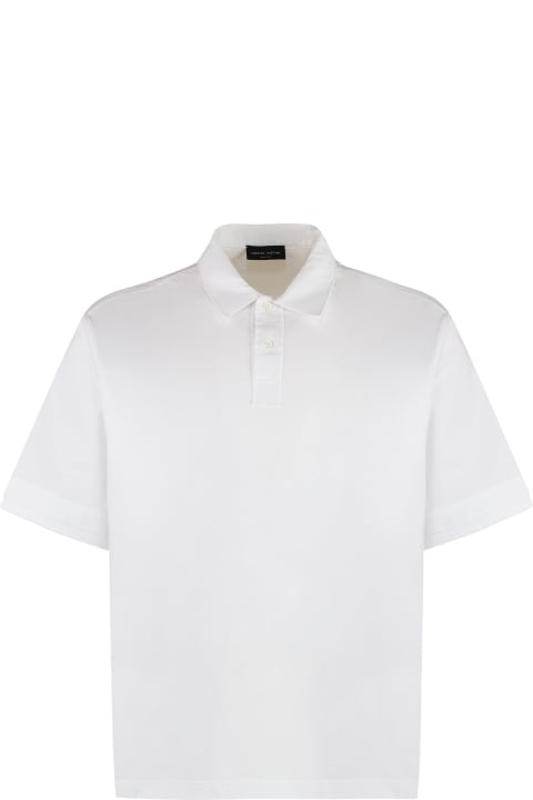Roberto Collina for Men Roberto Collina Short Sleeve Cotton Polo Shirt