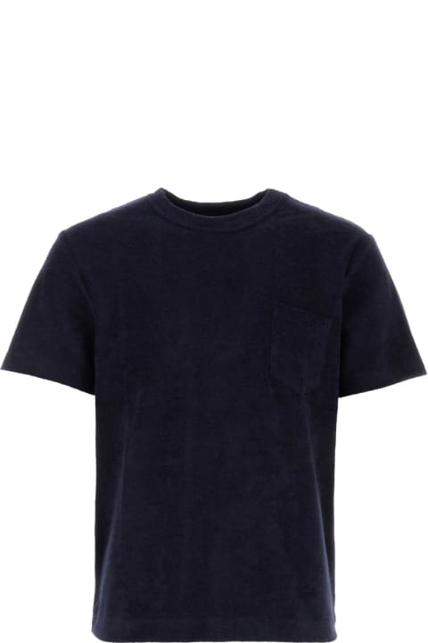 Howlin Clothing for Men Howlin Navy Blue Terry Fons T-shirt
