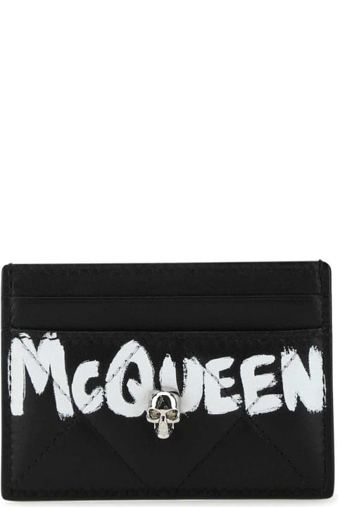 Alexander McQueen إكسسوارات لـ السيدات Alexander McQueen Logo Printed Quilted Cardholder