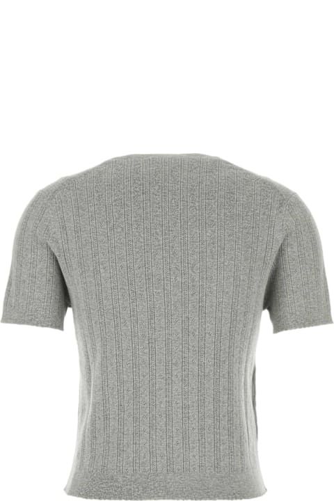 Miu Miu سترات صوف وبدل رياضية لـ السيدات Miu Miu Grey Cotton Sweater