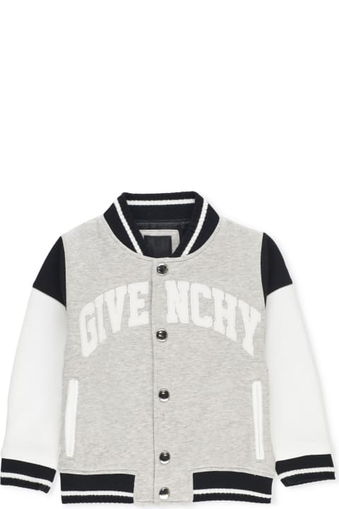 Topwear for Baby Boys Givenchy Cotton Bomber Jacket