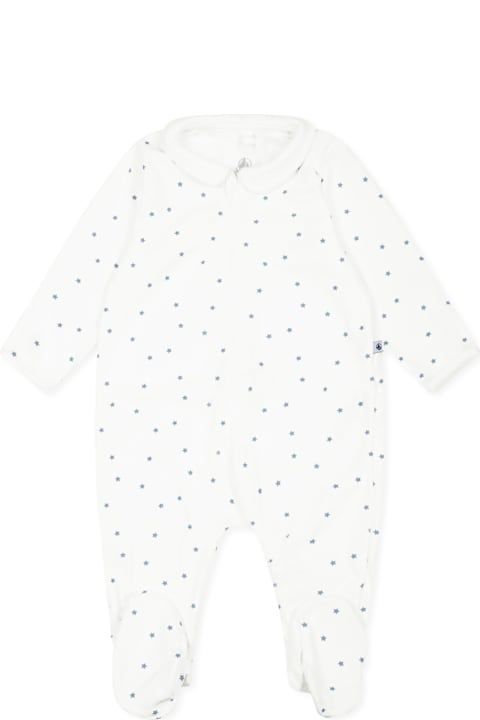 Homeware Petit Bateau Ivory Babygrow For Babykids With Stars