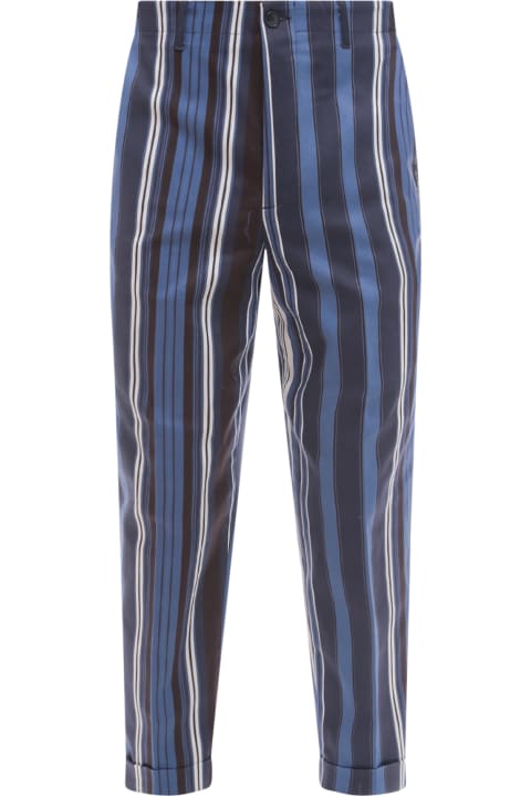 Etro Pants for Men Etro Embroidered Stretch Cotton Pant