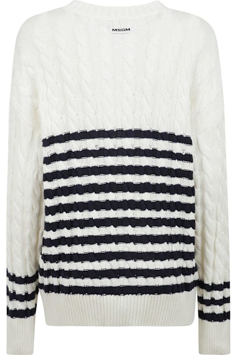 MSGM Sweaters for Women MSGM V-neck Striped Cardigan